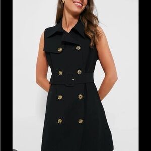 Tuckernuck Milla Double-Breasted Rayon Belted Mini Dress L